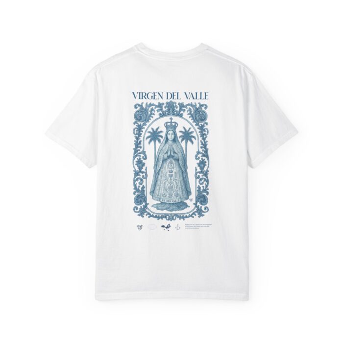 Virgin del Valle Garment-Dyed T-Shirt, Spiritual Gift, Vintage Tee, Bohemian Style, Festival Wear, Relaxed Fit