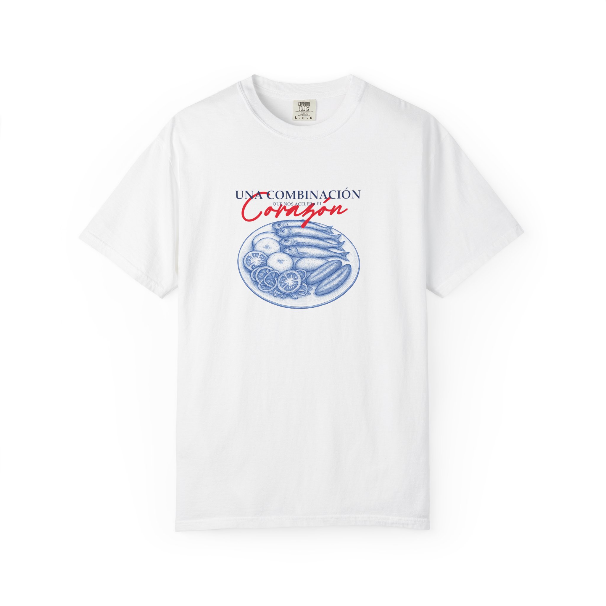 Garment-Dyed T-Shirt with Whimsical Harvest Design, Perfect for Food Lovers, Gardeners, Summer BBQs, Casual Wear, Unique Gift Ideas