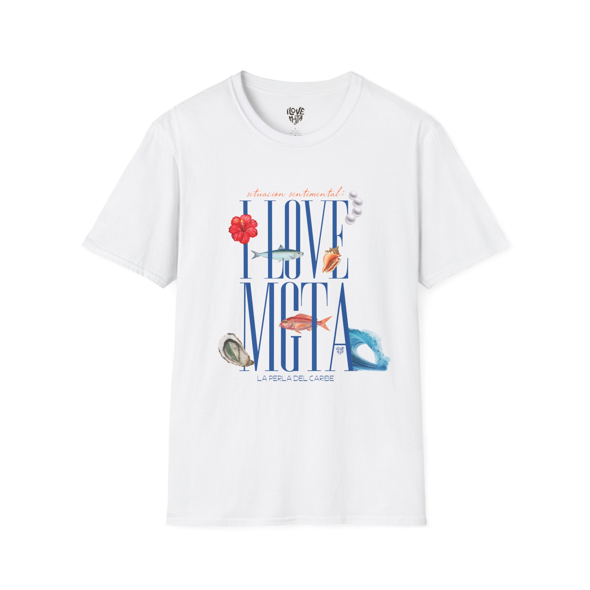 I Love MGFA Unisex Softstyle T-Shirt, Casual Tee, Beach Vibes, Gift for Ocean Lovers, Summer Fashion, Everyday Wear