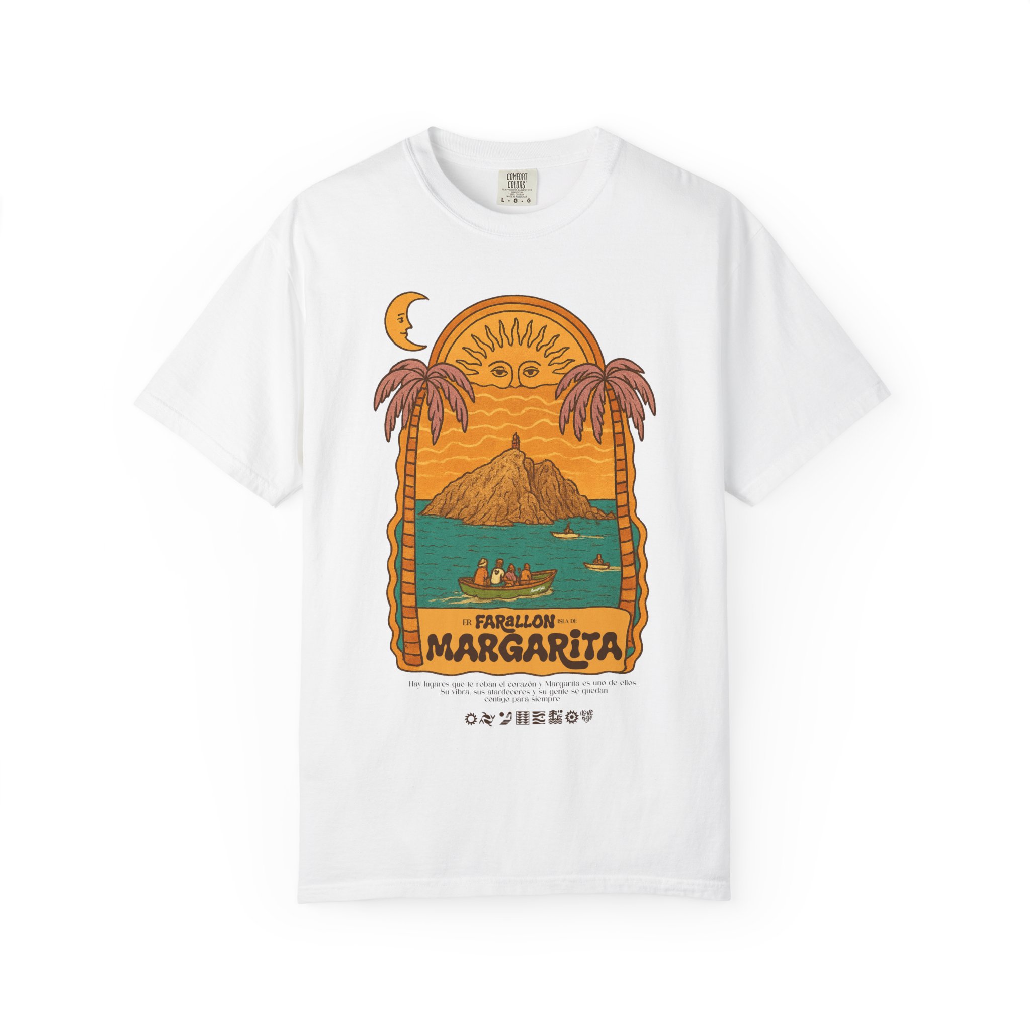 Margarita Sunset T-Shirt, Relaxed Beach Tee, Summer Vibe Shirt, Gift for Tequila Lovers, Tropical Vacation Apparel